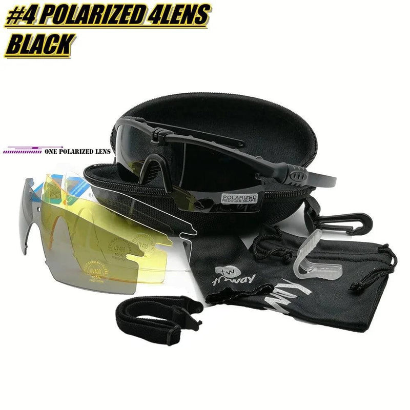 Tactical Professional Protective Military Polarized Glasses-Shooting Gafas Sports Hiking Cycling Paintball Safety Eyewear - PST PS Tradings