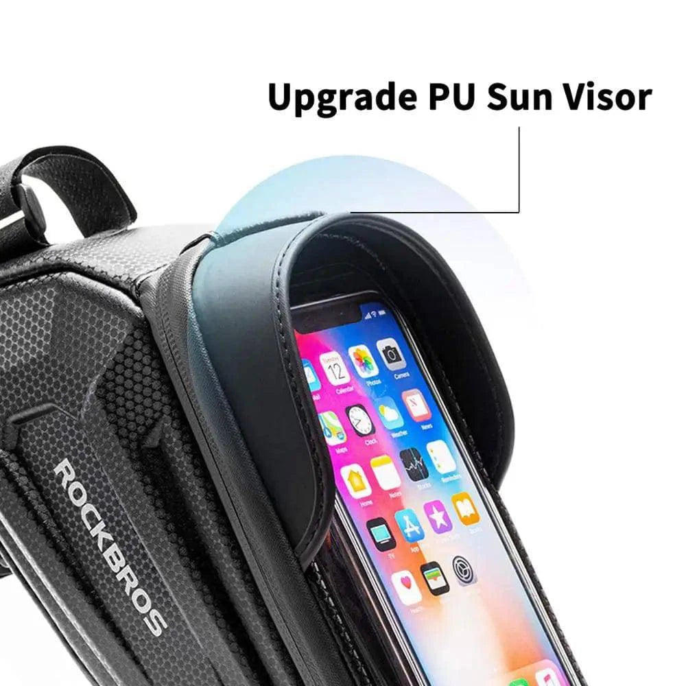 ROCKBROS Bicycle Bag Waterproof Touch Screen Cycling Bag Top Front Tube Frame MTB Road Bike Bag 6.5 Phone Case Bike Accessories - PST PS Tradings