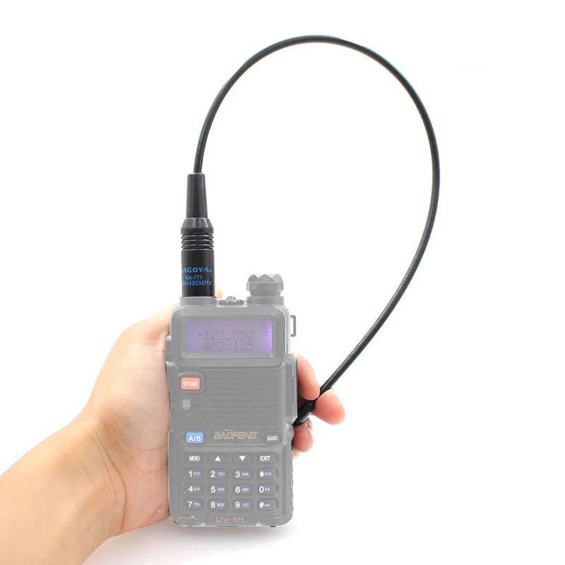 2PCS NAGOYA NA-771 SMA Female SMA-F Dual Wide Band Flexible Antenna VHF/UHF 144/430MHz Two Way Radio  BAOFENG UV-5R BF-888S