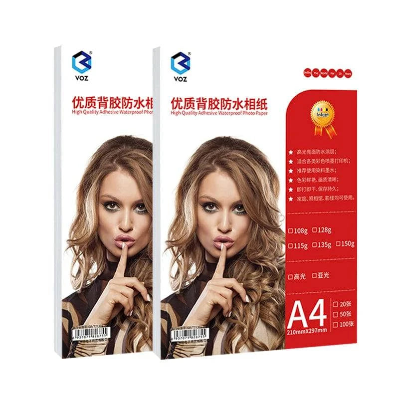 New 135g/150g Self-adhesive Photo Paper Inkjet Photo Paper A3/a4/a5/a6 Photo Sticker Pasteable Waterproof High-gloss Photo Paper - PST PS Tradings