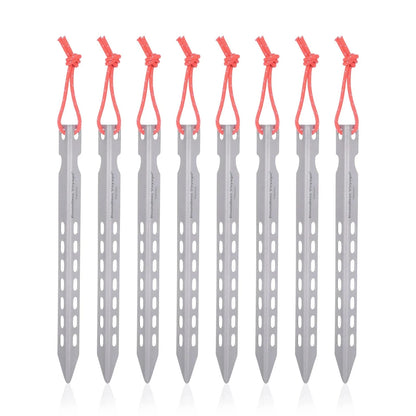 Boundless Voyage Titanium Pegs Outdoor Camping V-type Tent Stakes Portable Tent Titanium Nail Ti4008P - Property & Safety Tradings