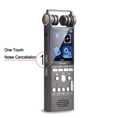 Professional Voice Activated Digital Audio Recorder 16GB 8GB USB Pen Non-Stop 100hr Recording PCM 1536Kbps External Microphone