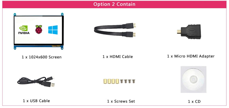 7-Zoll-Touchscreen Raspberry Pi 5 kapazitives HDMI-kompatibles TFT-LCD für Orange Pi 5 Plus 3B RPI 5 4B 3B+ PC Windows AIDA64