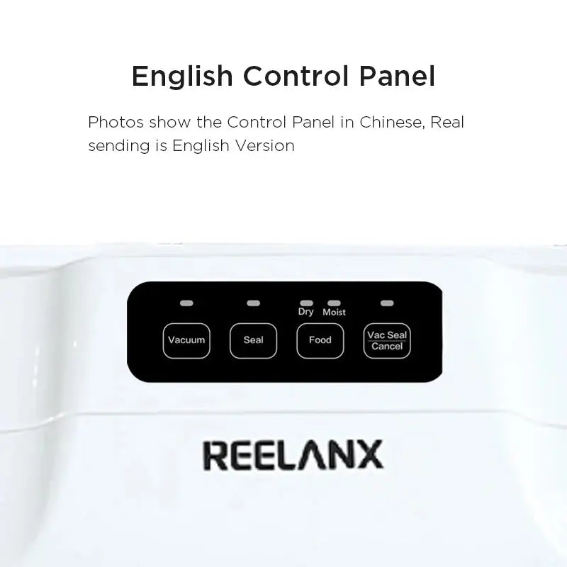 REELANX Vacuum Sealer V1 140W Automatic Vacuum Packing Machine for Food with 15pcs Bags Best Vacuum Packer Sealing Packaging - Property & Safety Tradings