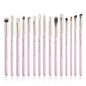 Jessup Makeup Brushes Set 15pcs Make up Brush Tools kit Eye Liner Shader natural-synthetic hair Rose Gold/Black T157 - Property & Safety Tradings