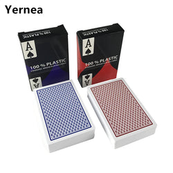 2 PCS/Lot Baccarat Texas Hold'em Plastic Playing Cards wear-resistant Waterproof Poker Card Board Bridge Poker Game Yernea - PST PS Tradings