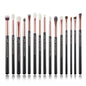 Jessup Makeup Brushes Set 15pcs Make up Brush Tools kit Eye Liner Shader natural-synthetic hair Rose Gold/Black T157 - Property & Safety Tradings