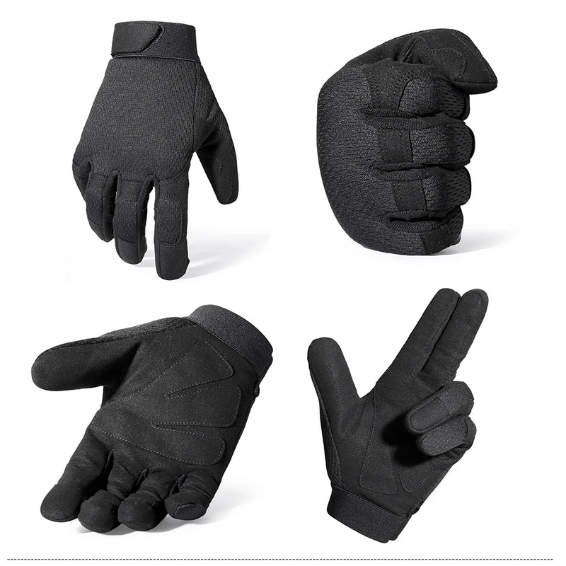 Outdoor Tactical Gloves Bicycle Airsoft Hiking Climbing Shooting Paintball Working Camo Sport Full Finger Glove Outdoor Gear - PST PS Tradings