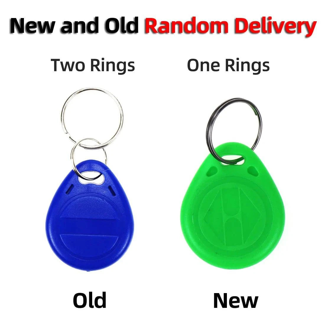 50pcs/lot EM4305 T5577 125khz Copy Rewritable Writable Rewrite keyfobs RFID Tag Key Ring Card Proximity Token Badge Duplicate - Property & Safety Tradings