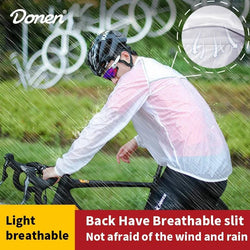 DONEN Wasserdichte Fahrradjacke UPF30+ MTB Fahrrad Regenjacke Chubasquero Impermeab Outdoor Sport Winddichte Fahrradbekleidung - Property & Safety Tradings