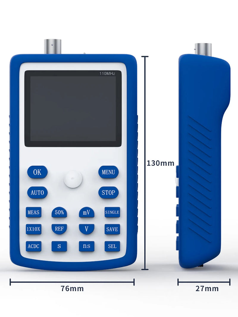 Fnirsi 1 c15 profession elles digitales Oszilloskop 110MHz analoge Bandbreite 500 ms/s Abtastrate unterstützt 1kHz Rechteck welle 400V.