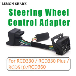 RCD330 RCD360 Multifunction Steering Wheel Button Control Simulator Adapter For VW Golf 5  6 Jetta MK5 Touran Caddy Passat B6 - PST PS Tradings