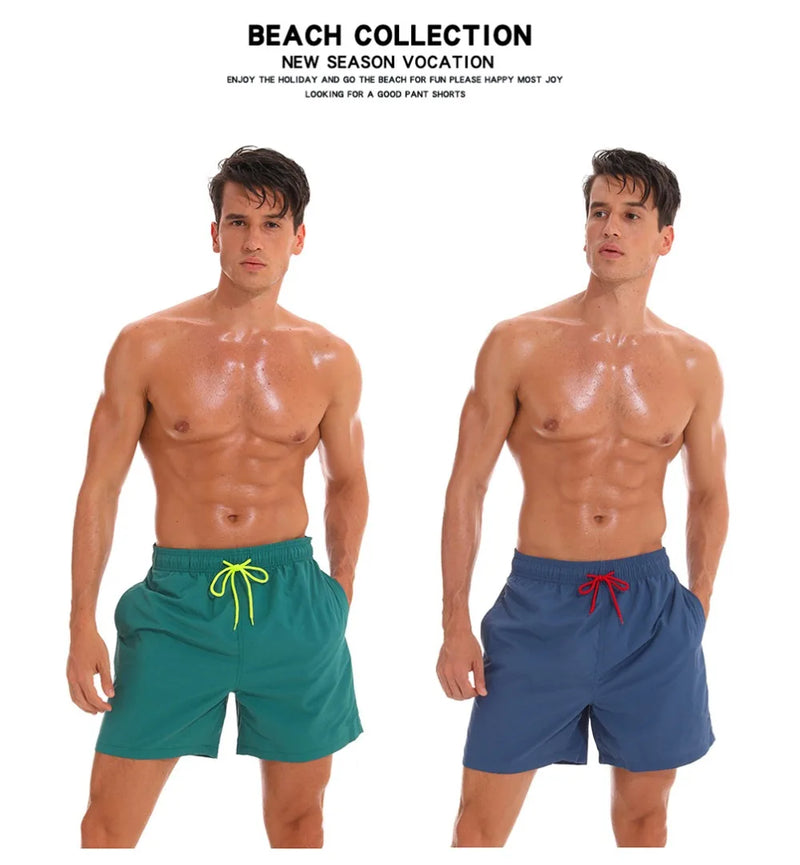 ESCATCH Man Swimwear Swim Shorts Trunks Beach Board Shorts Swimming Pants Swimsuits Mens Running Sports Surffing Shorts - PST PS Tradings