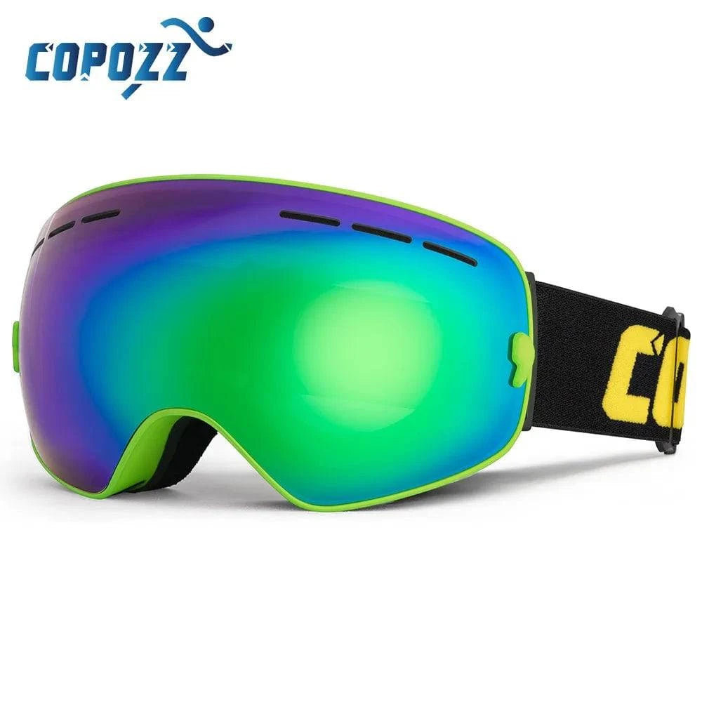 COPOZZ Brand Ski Goggles Double Layers UV400 Anti-fog Big Ski Glasses Skiing Mask Snowboard Men Women Snow Goggles GOG-201 Pro - Property & Safety Tradings