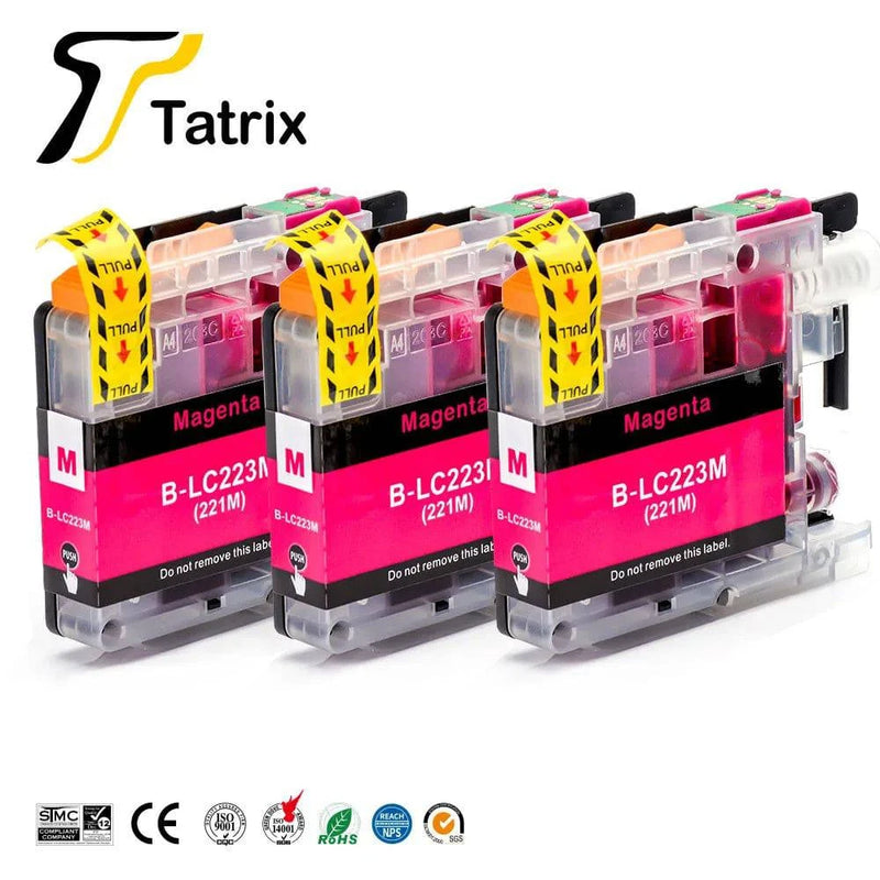 Tatrix With Chip  LC223 LC221 Compatible Ink Cartridge For Brother MFC-J4420DW/J4620DW/J4625DW/J480DW/J680DW/J880DW Printer - PST PS Tradings