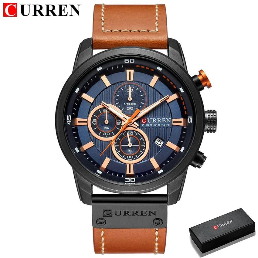 CURREN Fashion Date Quartz Men Watches Top Brand Luxury Male Clock Chronograph Sport Mens Wrist Watch Hodinky Relogio Masculino - Property & Safety Tradings