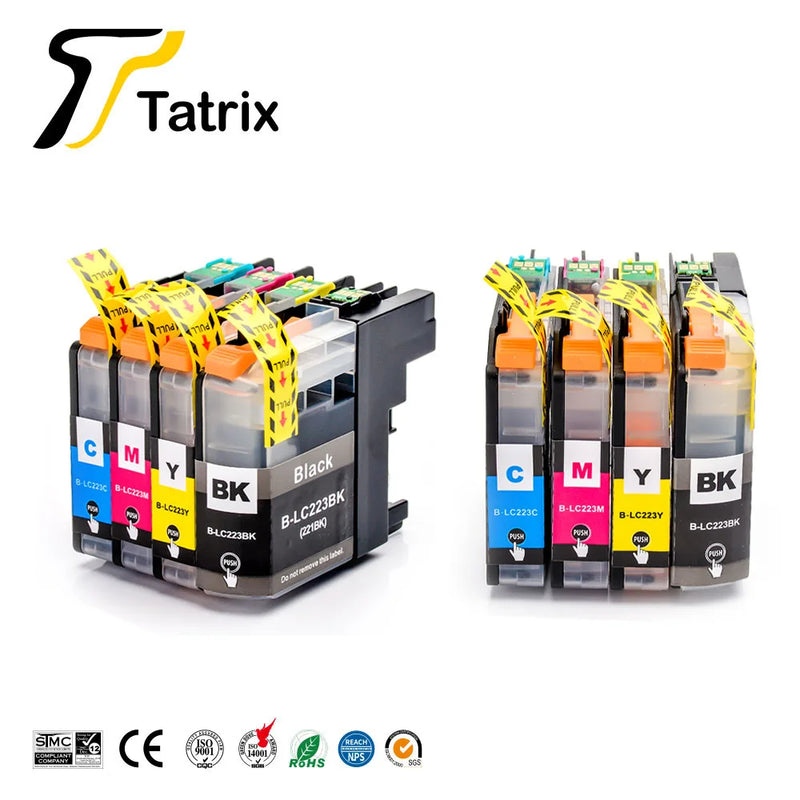 Tatrix With Chip  LC223 LC221 Compatible Ink Cartridge For Brother MFC-J4420DW/J4620DW/J4625DW/J480DW/J680DW/J880DW Printer - PST PS Tradings