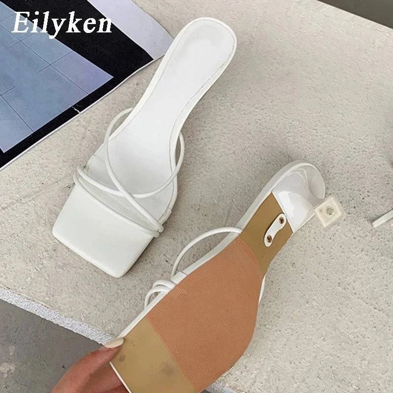 Eilyken Fashion Gold Silver Sandals Thin Low Heel Lace Up Rome Summer Gladiator Women Casual Narrow Band Shoes - Property & Safety Tradings