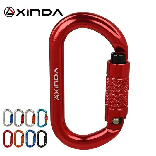 XINDA O-type lock buckle Automatic Safety Master Carabiner Multicolor 5500lbs Crossing hook Climbing Rock Mountaineer Equipment - Property & Safety Tradings