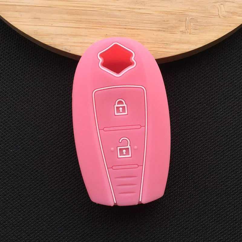 ZAD silicone key fob cover case hood skin protect holder for SUZUKI Swift Sport SX4 SCORSS grand vitara remote car accessori - PST PS Tradings