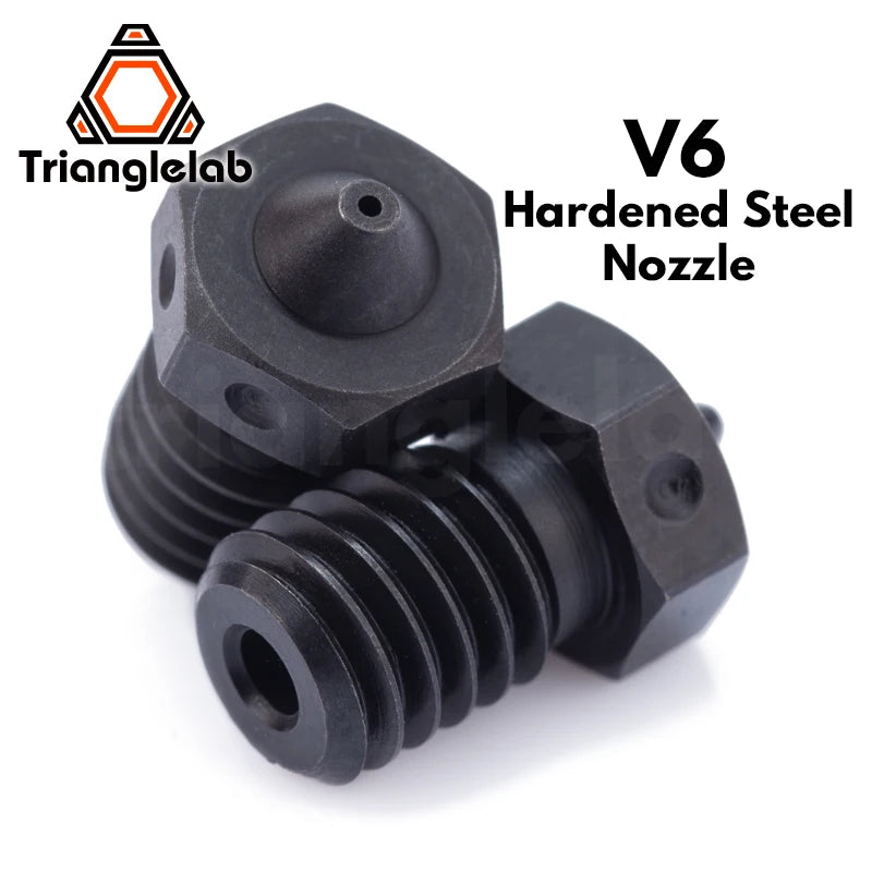 RTrianglelab  A2 Hardened Steel V6 Nozzle compatible PEI PEEK  Carbon Fiber Filament For v6 HOTEND Dragon RAPIDO Matrix EXTRUDER