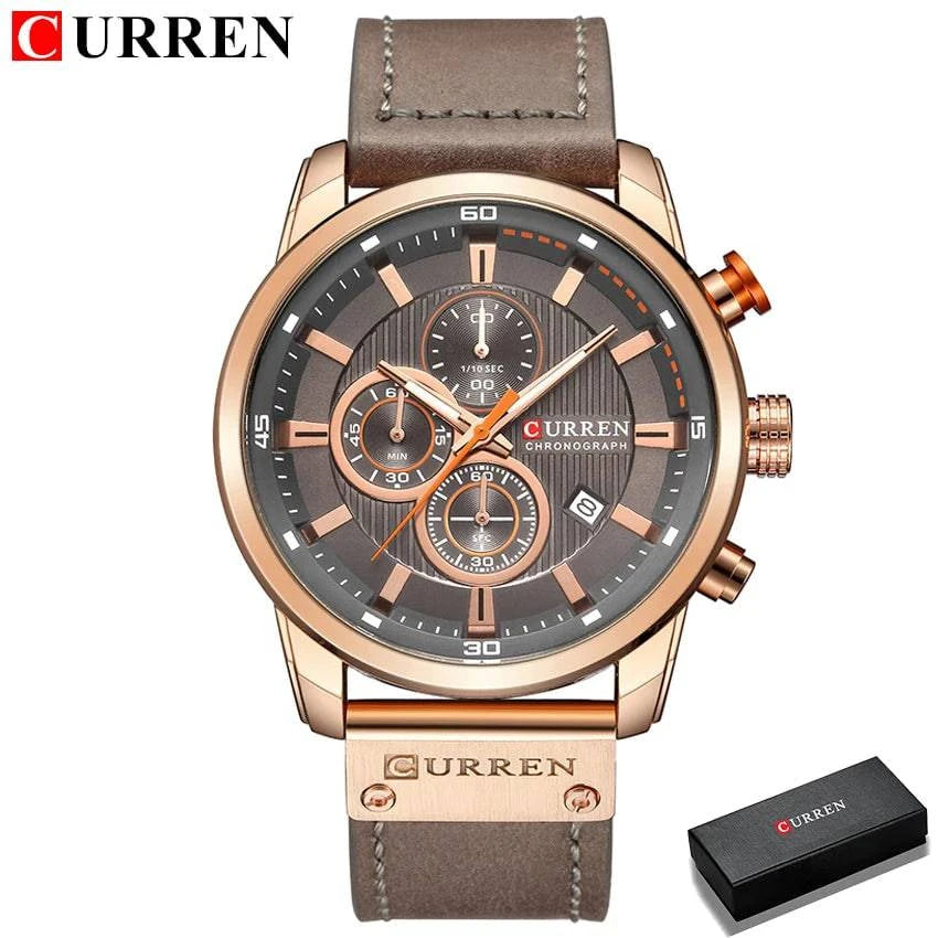 CURREN Fashion Date Quartz Men Watches Top Brand Luxury Male Clock Chronograph Sport Mens Wrist Watch Hodinky Relogio Masculino - Property & Safety Tradings