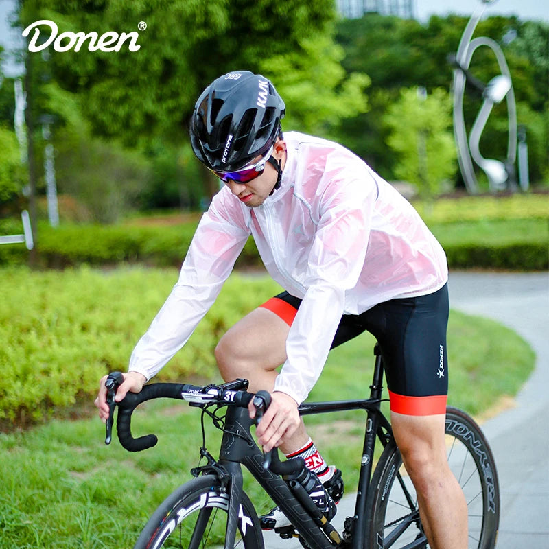 DONEN Wasserdichte Fahrradjacke UPF30+ MTB Fahrrad Regenjacke Chubasquero Impermeab Outdoor Sport Winddichte Fahrradbekleidung - Property & Safety Tradings