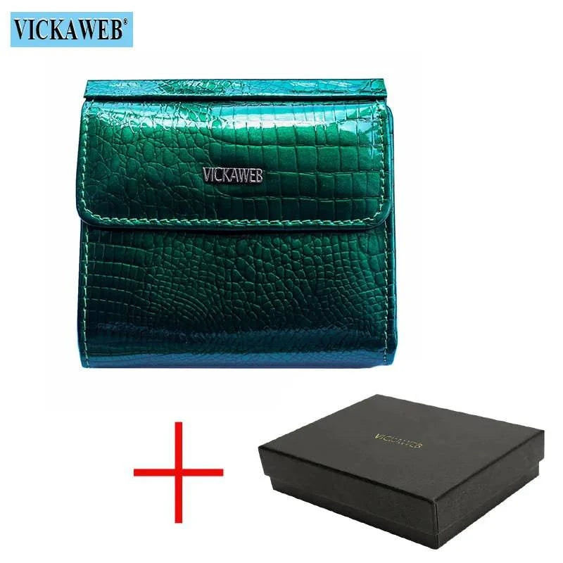 VICKAWEB Mini Wallet Women Genuine Leather Wallets Fashion Alligator Hasp Short Wallet Female Small Woman Wallets And Purses 209 - Property & Safety Tradings