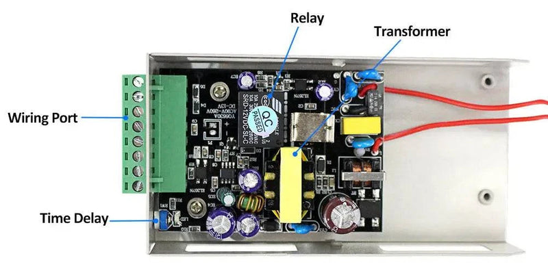 OBO HANDS 12VDC Access Control Power Supply Switch 3A/5A Time Delay Adjustable AC90V-260V Input NO/NC Output for 2 Electric Lock - PST PS Tradings