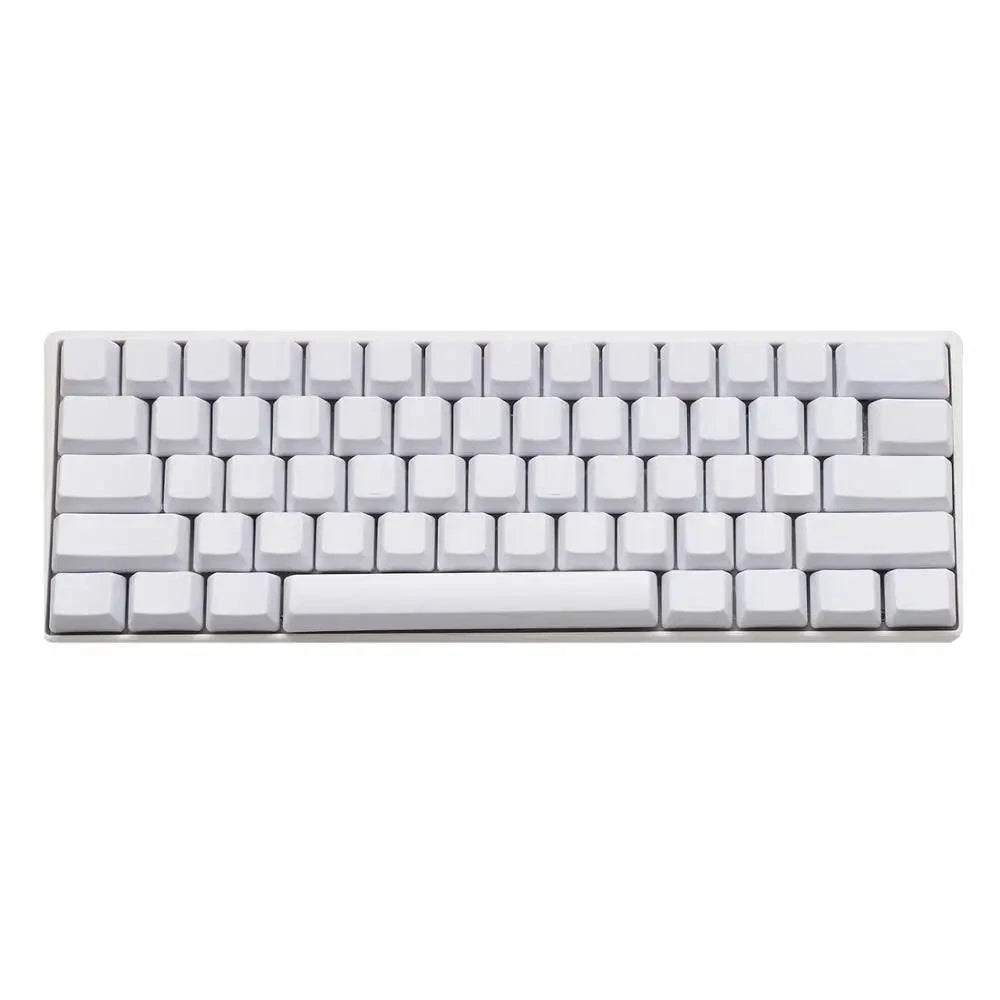 White Black Gray Green Blank Thick PBT OEM Profile 62 Key ISO 61 ANSI Keycaps For MX Switches Mechanical Keyboard (Only Keycap) - Property & Safety Tradings