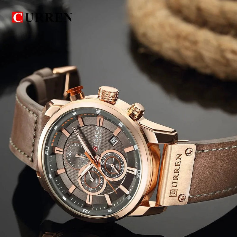 CURREN Fashion Date Quartz Men Watches Top Brand Luxury Male Clock Chronograph Sport Mens Wrist Watch Hodinky Relogio Masculino - Property & Safety Tradings