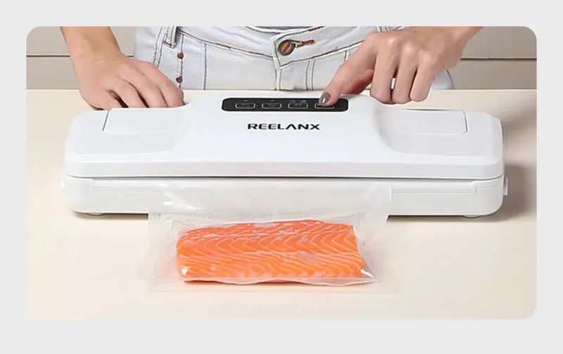 REELANX Vacuum Sealer V1 140W Automatic Vacuum Packing Machine for Food with 15pcs Bags Best Vacuum Packer Sealing Packaging - Property & Safety Tradings