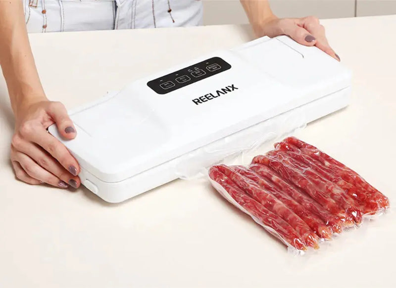 REELANX Vacuum Sealer V1 140W Automatic Vacuum Packing Machine for Food with 15pcs Bags Best Vacuum Packer Sealing Packaging - Property & Safety Tradings