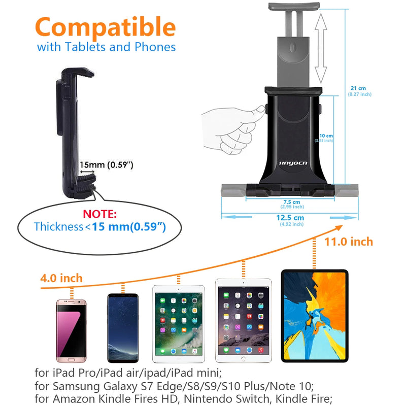 Universal 7 8 9 10" Car Tablet Holder Car Auto CD Mount Tablet PC Holder Stand for IPad 2 3 4 5 6 Air 1 2 Tablet Car Holder