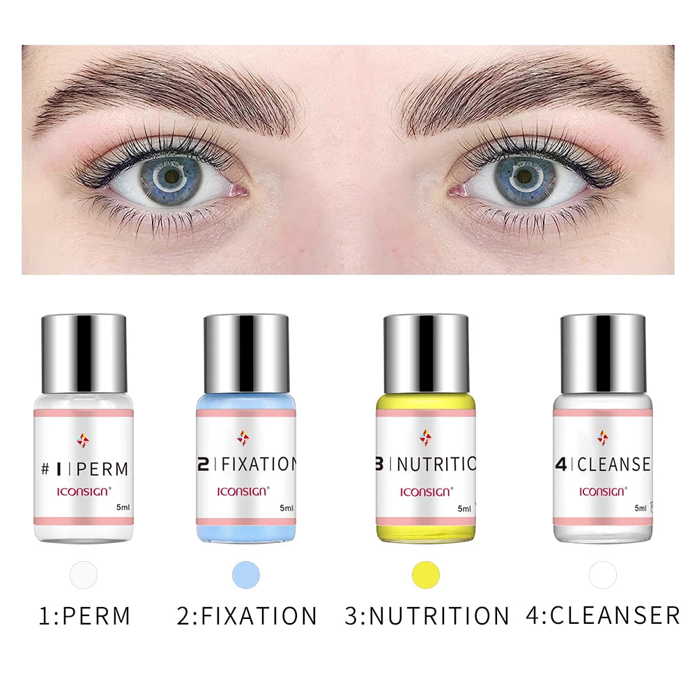 5 flaschen/Lot #1/2/3/4 Wimpern Lift Lotion Wimpern Dauerwelle Lösung Heben Wimpern Curl Lash Eye Make-Up-Tools Für Salon startseite DIY