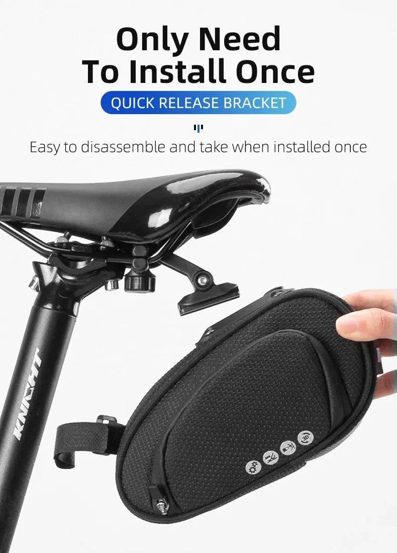 ROCKBROS Rainproof Bicycle Bag Shockproof Bike Saddle Bag For Refletive Rear Large Capatity Seatpost MTB Bike Bag Accessories - Property & Safety Tradings