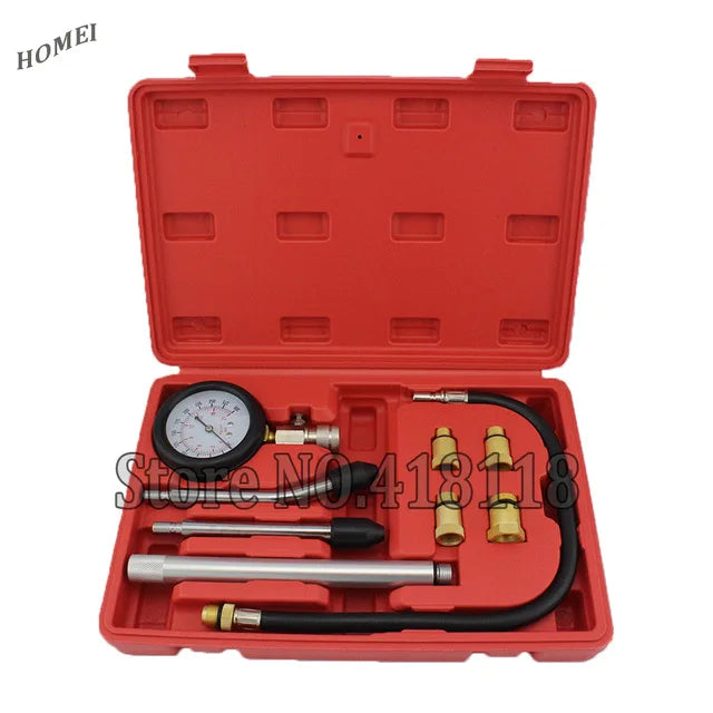 Professional AUTO TOOLS Petrol Gasoline Engine Cylinder Compression Gauge Tester Kit Cylinder Tester With M10 M12 M14 M16 M18 - PST PS Tradings