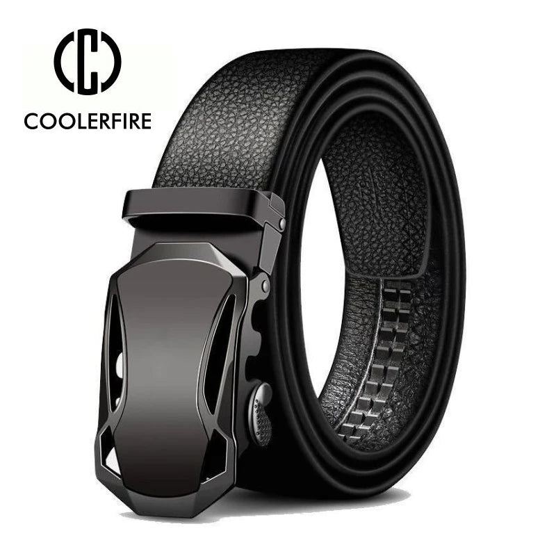 Männer Gürtel Metall Luxus Marke Automatische Schnalle Leder Hohe Qualität Gürtel für Männer Business Arbeit Casual Strap ZDP001A