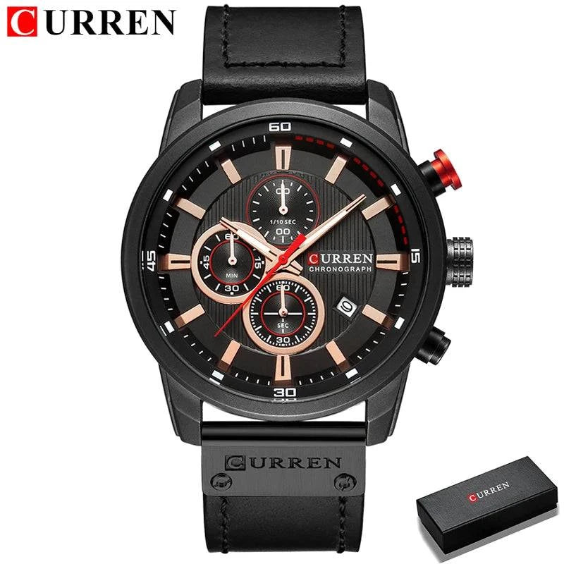 CURREN Fashion Date Quartz Men Watches Top Brand Luxury Male Clock Chronograph Sport Mens Wrist Watch Hodinky Relogio Masculino - Property & Safety Tradings