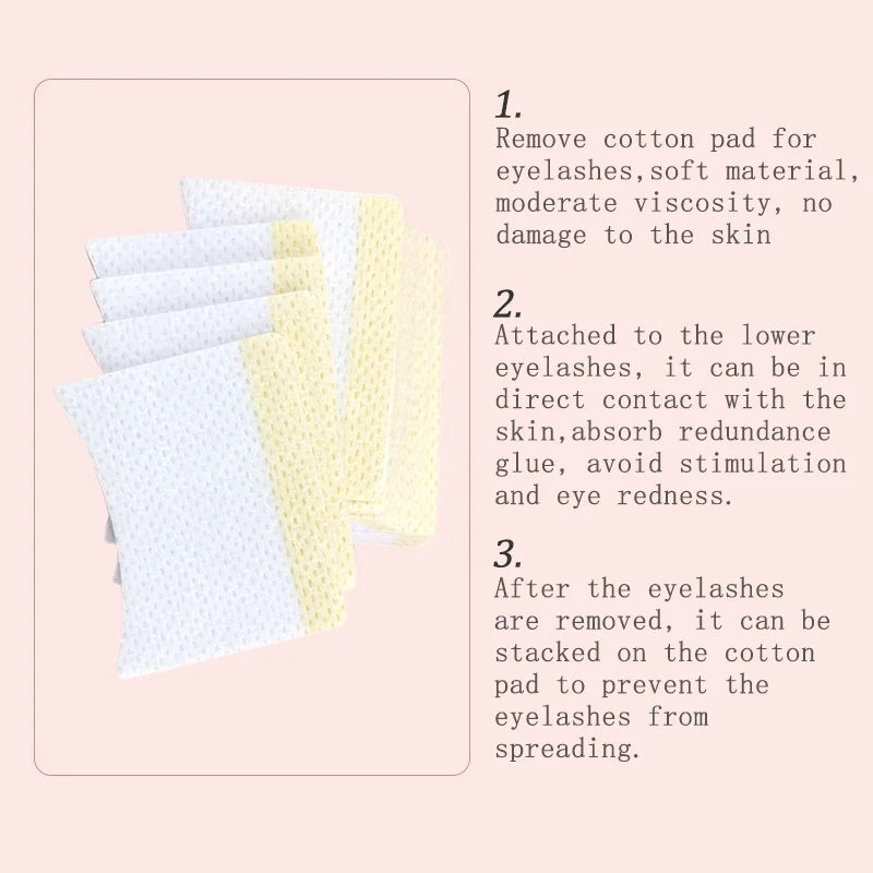 40 teile/beutel Baumwolle Einweg Wimpern Verlängerung Patch Aufkleber Für Entfernen Wimpern Eye Pads Patches Für Make-Up-Tool