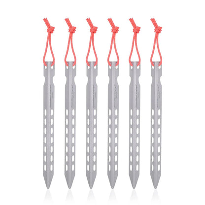 Boundless Voyage Titanium Pegs Outdoor Camping V-type Tent Stakes Portable Tent Titanium Nail Ti4008P - Property & Safety Tradings