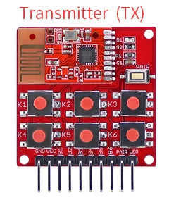 2.4G 2.5G Wireless Switch Remote Kit 6 Channel Transmitter Receiver Module Without Programming for DIY Onboard Pair Button - PST PS Tradings