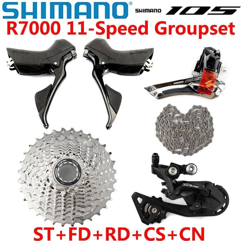 SHIMANO R7000 Groupset 105 5800 R7000 Derailleurs ROAD Bicycle ST+FD+RD+CS+CN Front REAR Derailleur 11-28T 11-30T 11-32T 11-34T - Property & Safety Tradings