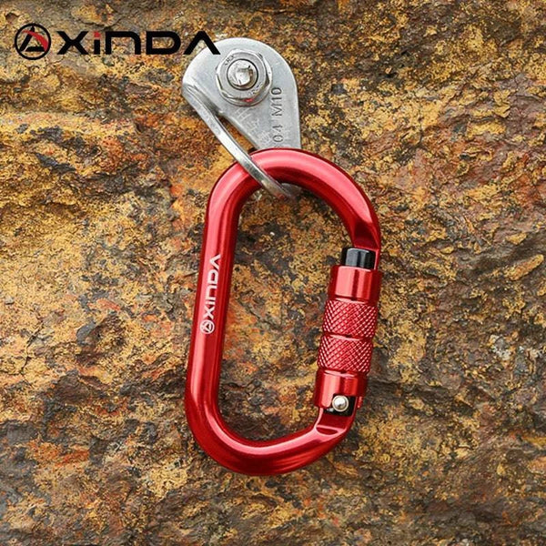 XINDA O-type lock buckle Automatic Safety Master Carabiner Multicolor 5500lbs Crossing hook Climbing Rock Mountaineer Equipment - Property & Safety Tradings