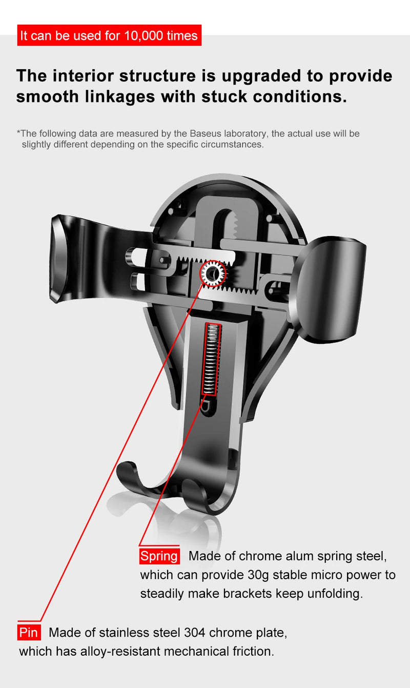 Baseus Gravity Autotelefonhalter für iPhone 16, Samsung, Saugnapf, Autohalterung für Telefone im Auto, Handyhalter, Ständer, 38,ajuan