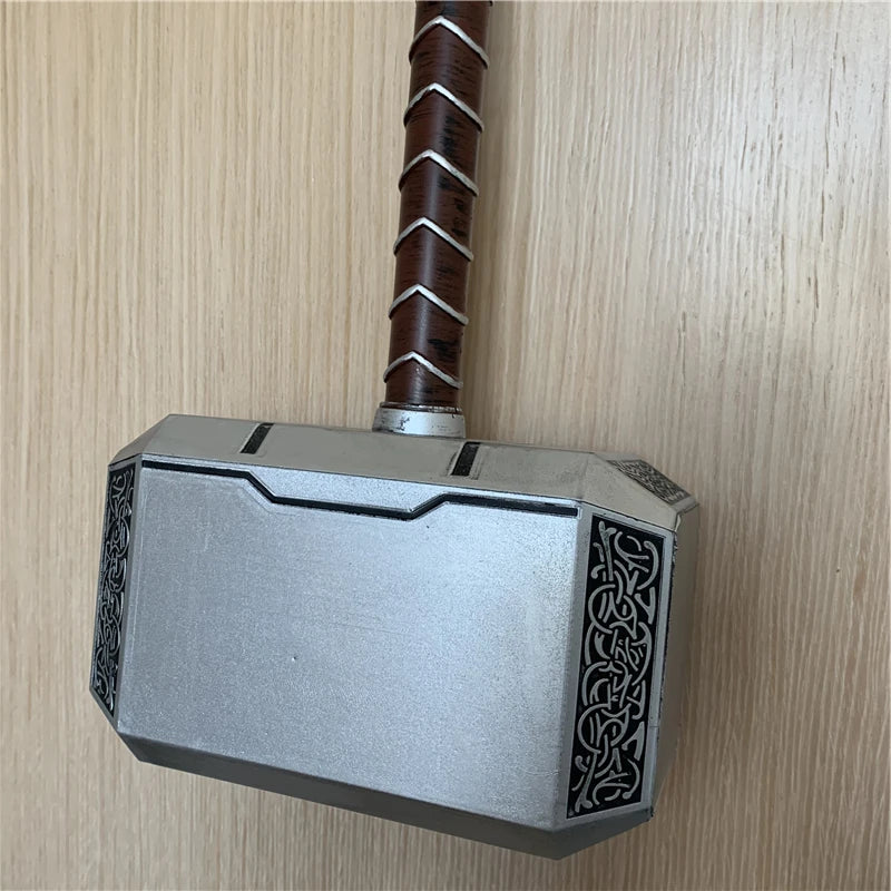 44cm Thor's Hammer Cosplay 1:1 Thunder Hammer Weapons Model Kids Gift Avengers Superhero Role Playing Captain America Iron Man