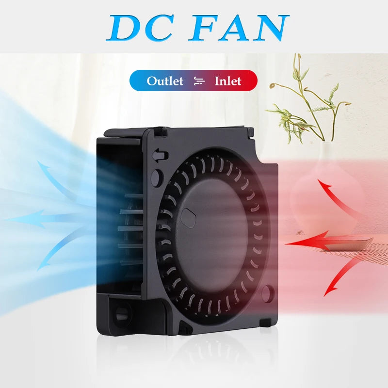 2 Pieces Gdstime DC 5V 12V 24V 30x30x10mm Sleeve Dual Ball 1 inch Small Mini Blower Cooling Fan 30mm x 10mm 3cm 3010 3D Printer