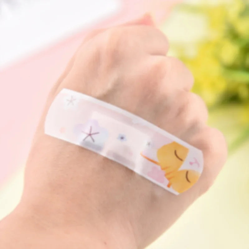 20pcs Cute Cartoon Patterned Curved Patch Wound Strips Dressing Adhesive Plaster Bandages Band Aid for Children Banditas - PST PS Tradings