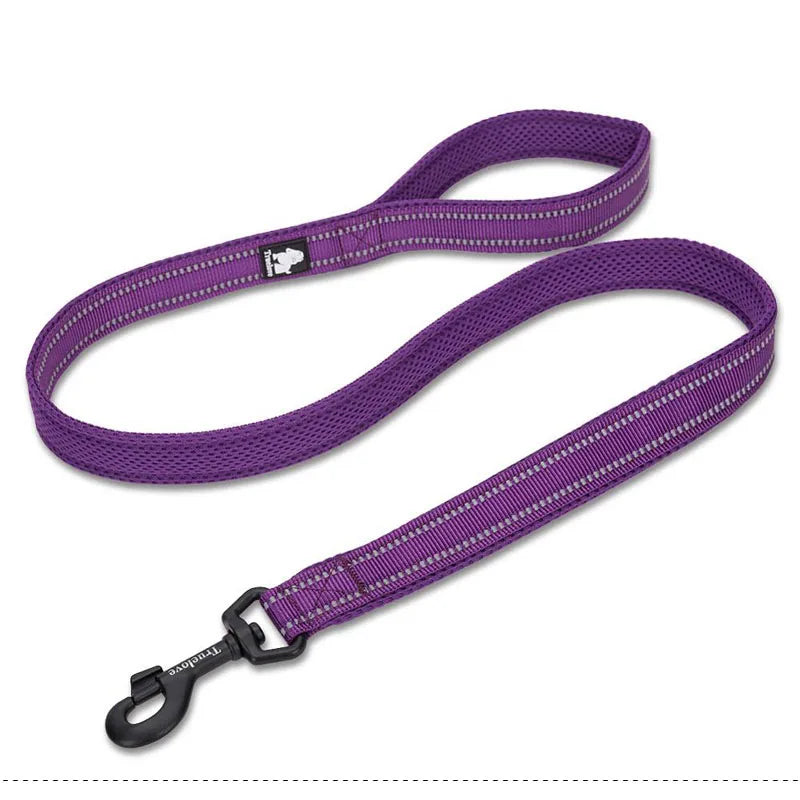 Truelove Soft Padded Mesh Dog Leash 3M Reflective Nylon Dog Leads Dog Pet Leash 11 Color 110cm Length Walking Training - PST PS Tradings