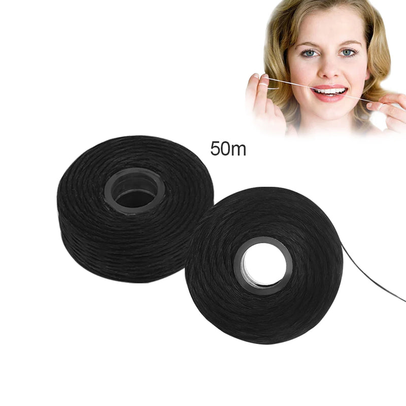 3 Pcs 50m Bamboo Charcoal Dental Flosser Tooth Oral Care Dental Floss Teeth Flosser Teeth Cleaning Tooth Pick